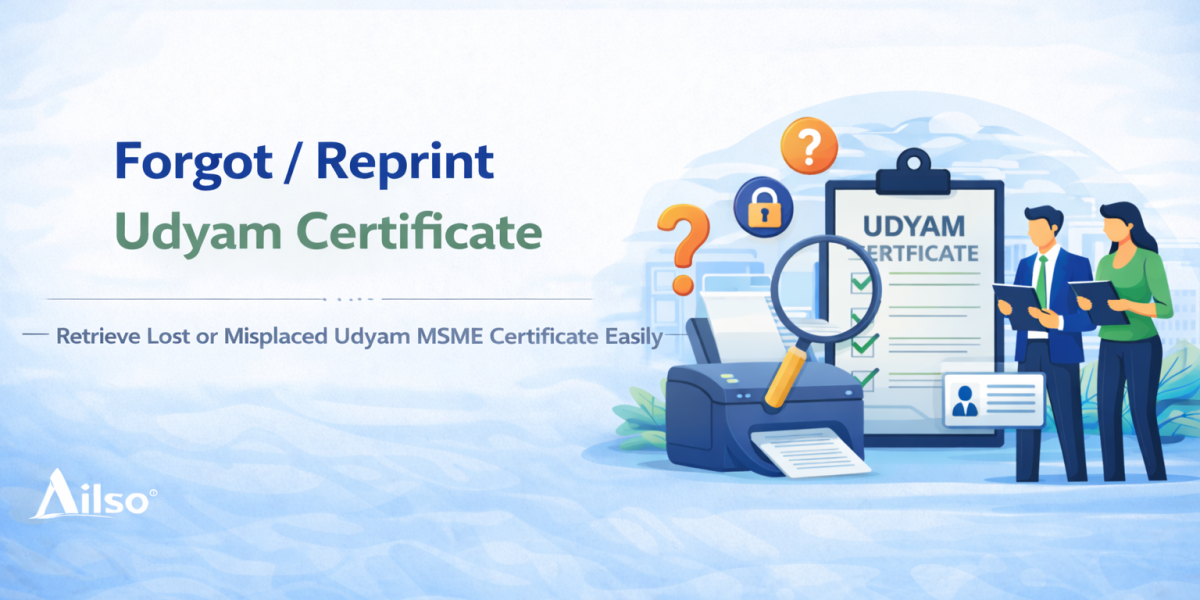 Forgot udyam certificate